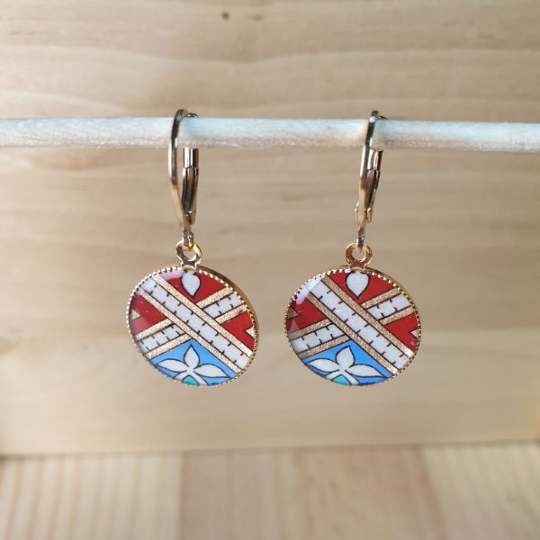 Orecchini pendenti illuminati in oro/rosso/blu/verde