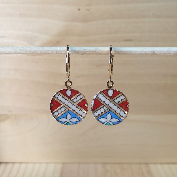 Orecchini pendenti illuminati in oro/rosso/blu/verde