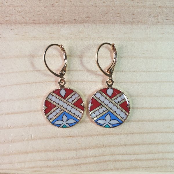 Orecchini pendenti illuminati in oro/rosso/blu/verde