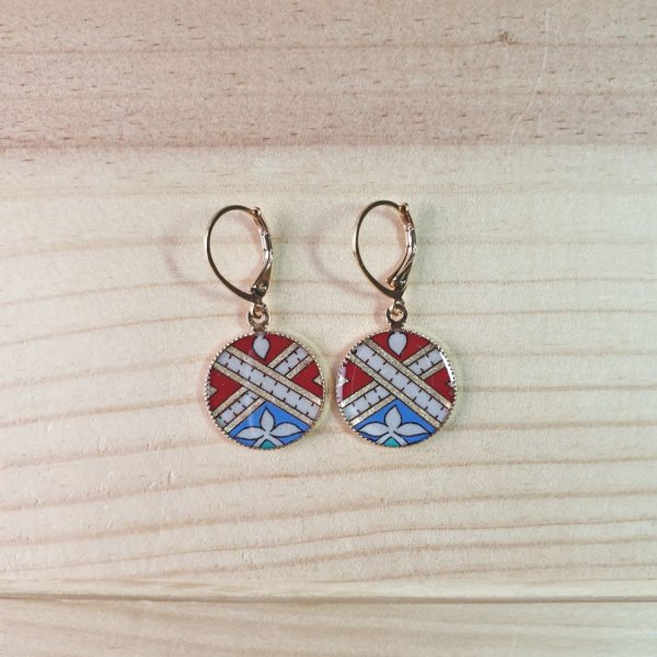 Orecchini pendenti illuminati in oro/rosso/blu/verde