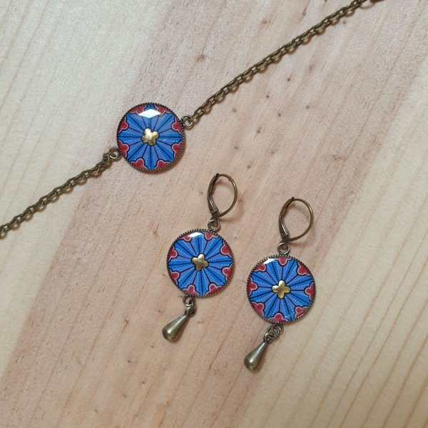 Bracelet enluminure rosace gothique