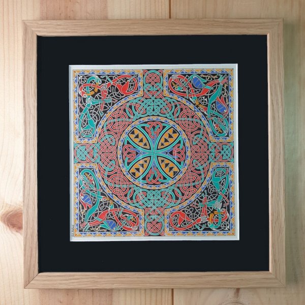 Illuminazione a isola (celtica) con cornice