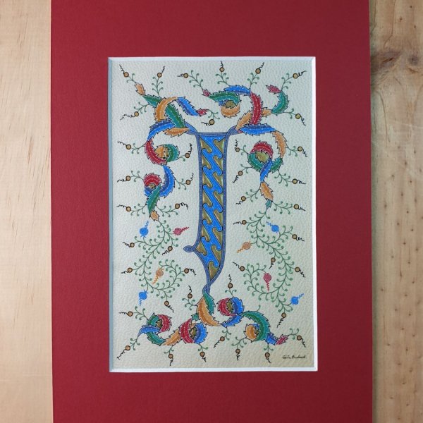 Lettera J illuminata creazione personale