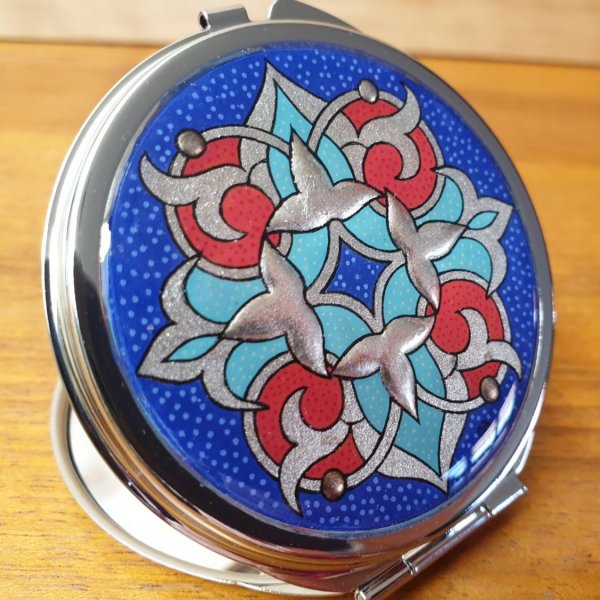 Specchio da borsa illuminato Arabesque