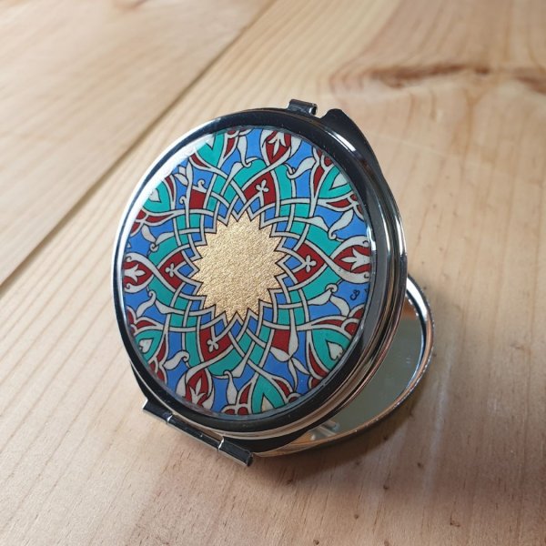 Specchio da borsa illuminato Arabesque