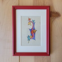 Petit dragon gothique à tête verte